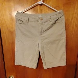 Women's Khaki Bermuda Shorts